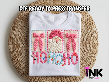 Hoho DTF101198| DTF T-Shirt Transfer | Ready to Press | DIY Heat Transfer for Clothing, Hoodies, Sweatshirt
