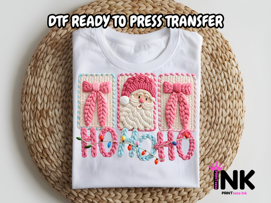 Hoho DTF101198| DTF T-Shirt Transfer | Ready to Press | DIY Heat Transfer for Clothing, Hoodies, Sweatshirt