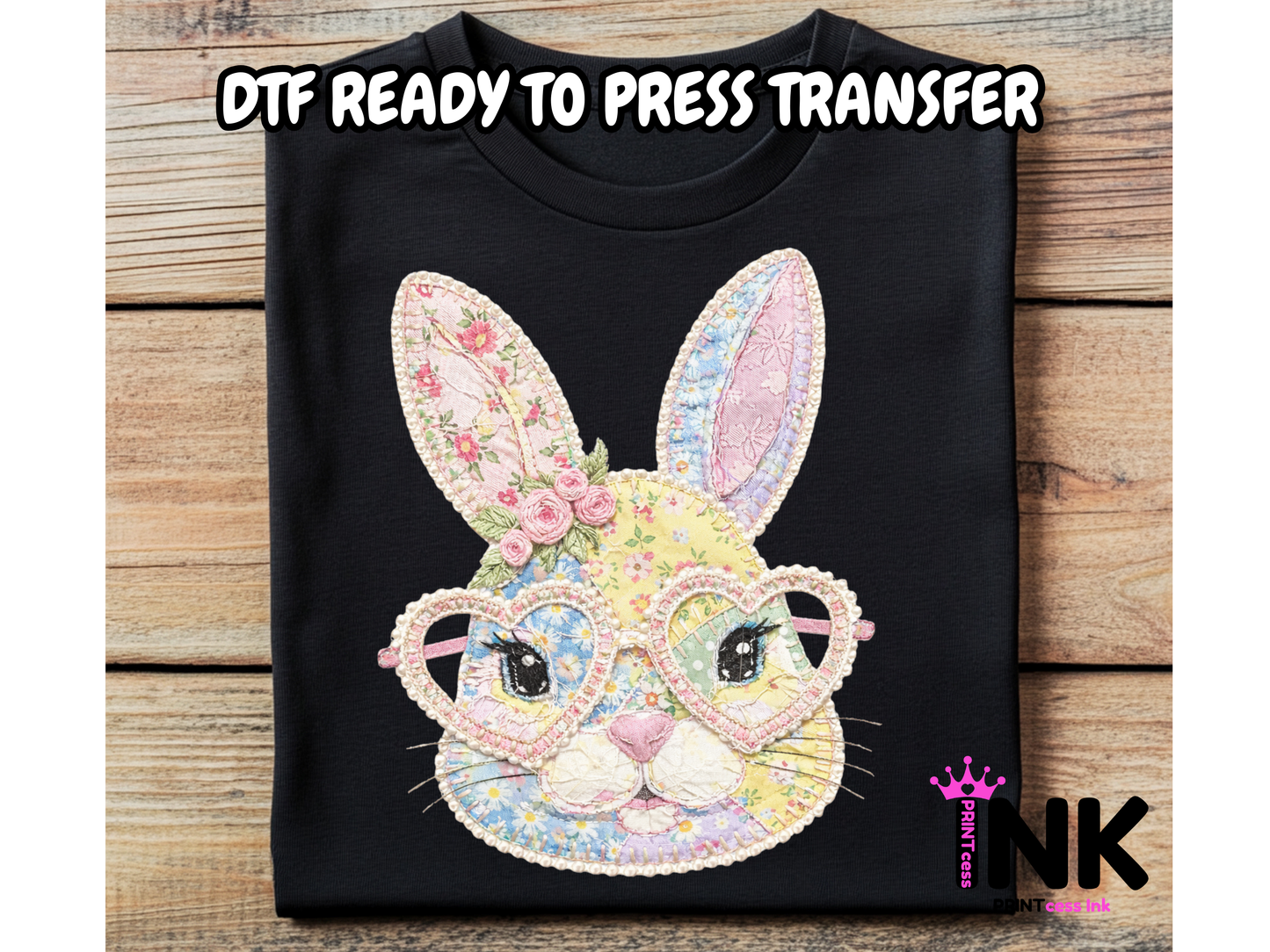 Patchwork DTF101339| DTF T-Shirt Transfer | Ready to Press | DIY Heat Transfer for Clothing, Hoodies, Sweatshirt