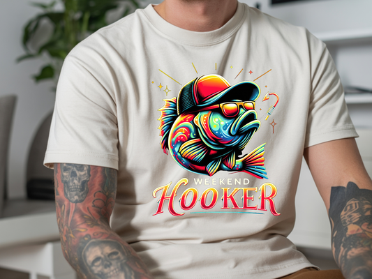 Weekend Hooker DTF101551 DTF T-Shirt Transfer | Ready to Press | DIY Heat Transfer for Clothing, Hoodies, Sweatshirt