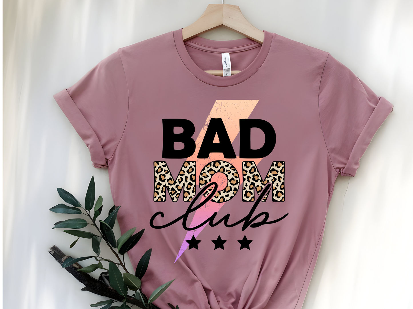 Bad Mom Club -DTF101623 - T-Shirt Transfer | Ready to Press | DIY Heat Transfer for Clothing, Hoodies, Sweatshirt