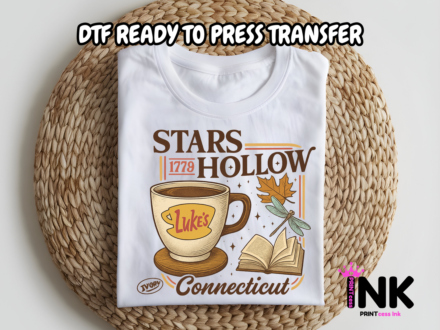 Stars Hollow -  DTF101739- T-Shirt Transfer | Ready to Press | DIY Heat Transfer for Clothing, Hoodies, Sweatshirt