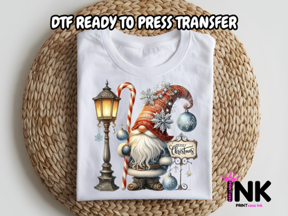 Gnome DTF101114| DTF T-Shirt Transfer | Ready to Press | DIY Heat Transfer for Clothing, Hoodies, Sweatshirt