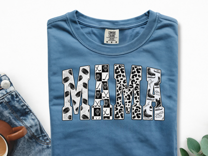 Mama Hockey -  DTF101918- DTF T-Shirt Transfer | Ready to Press | DIY Heat Transfer for Clothing, Hoodies, Sweatshirt