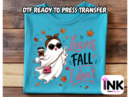 Leaves Fall - DTF101726- T-Shirt Transfer | Ready to Press | DIY Heat Transfer for Clothing, Hoodies, Sweatshirt