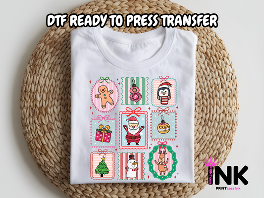 Christmas DTF101167| DTF T-Shirt Transfer | Ready to Press | DIY Heat Transfer for Clothing, Hoodies, Sweatshirt
