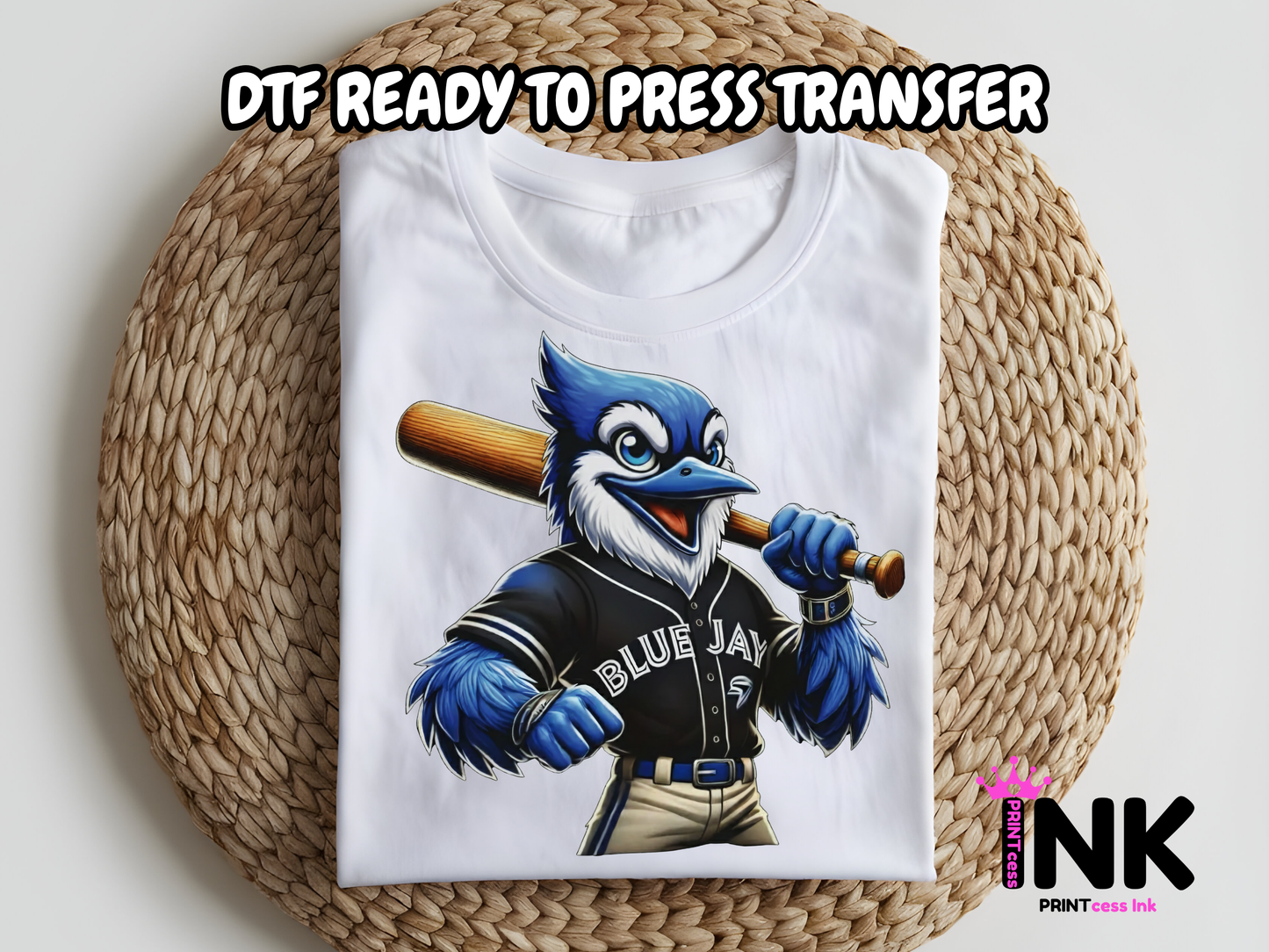 Blue Jays DTF101071| DTF T-Shirt Transfer | Ready to Press | DIY Heat Transfer for Clothing, Hoodies, Sweatshirt