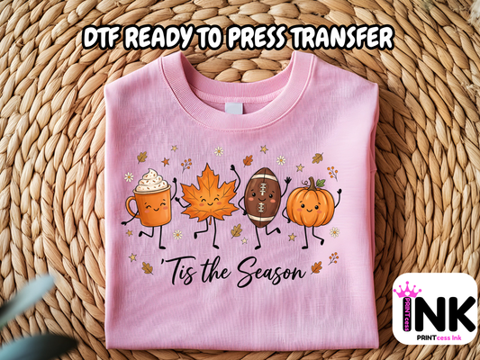 Fall - DTF101705- T-Shirt Transfer | Ready to Press | DIY Heat Transfer for Clothing, Hoodies, Sweatshirt
