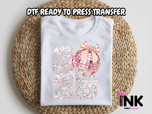 New Years DTF101200| DTF T-Shirt Transfer | Ready to Press | DIY Heat Transfer for Clothing, Hoodies, Sweatshirt