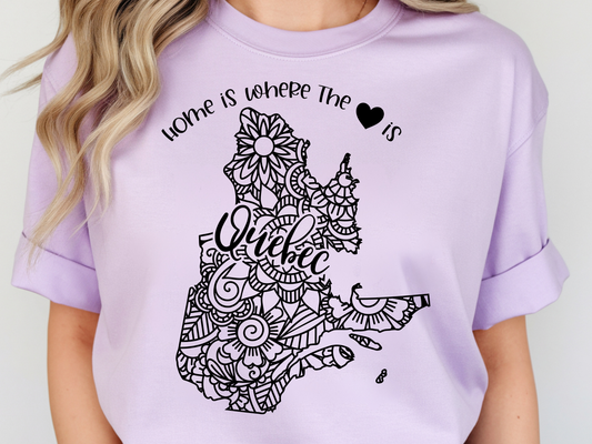 Quebec DTF101465 DTF T-Shirt Transfer | Ready to Press | DIY Heat Transfer for Clothing, Hoodies, Sweatshirt