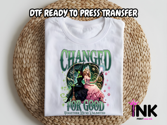 Wicked DTF101091| DTF T-Shirt Transfer | Ready to Press | DIY Heat Transfer for Clothing, Hoodies, Sweatshirt