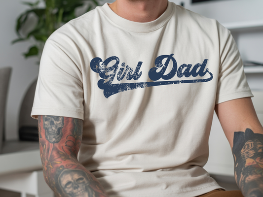 Girl Dad DTF101545 DTF T-Shirt Transfer | Ready to Press | DIY Heat Transfer for Clothing, Hoodies, Sweatshirt