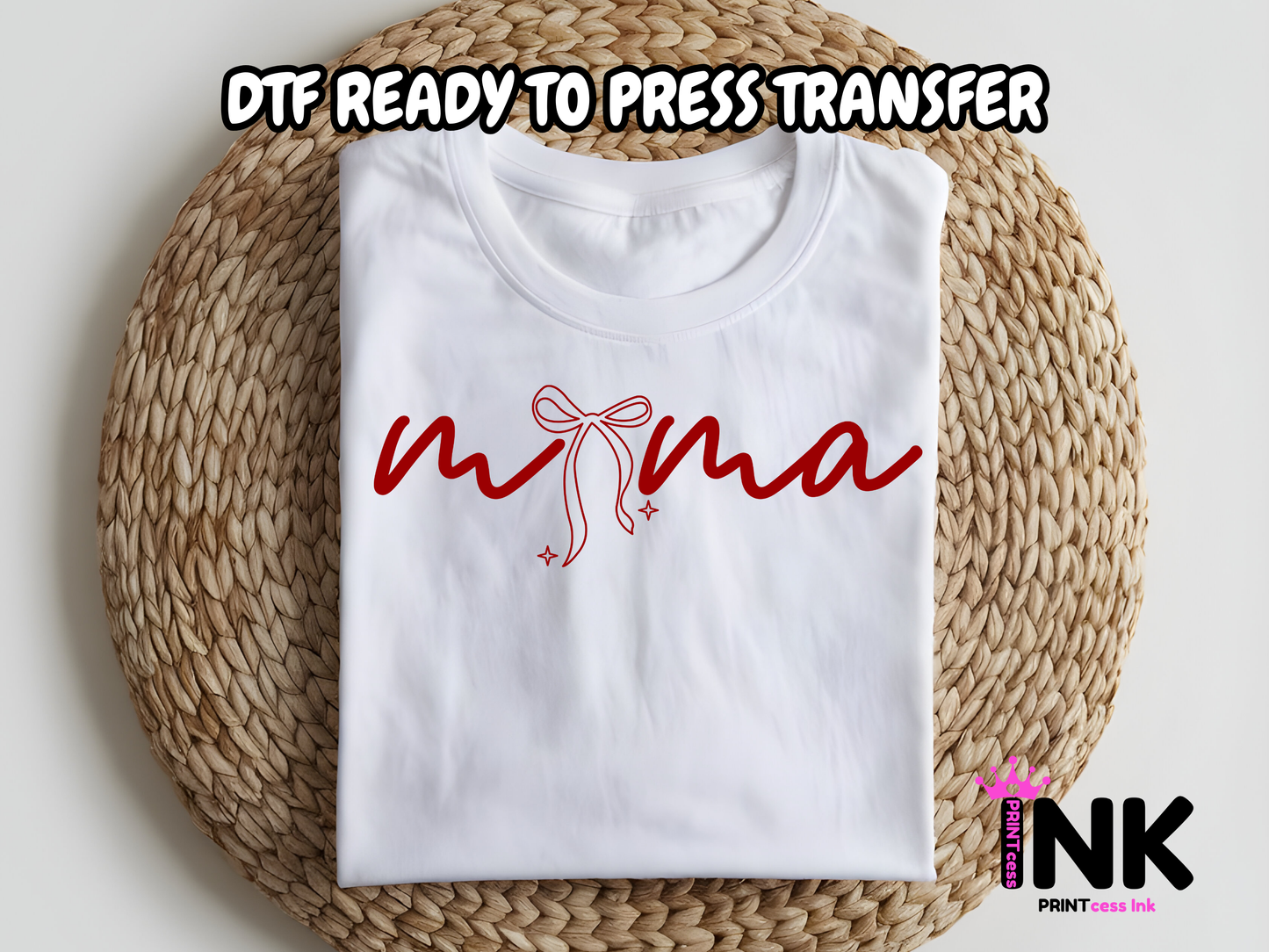 Mama DTF101282| DTF T-Shirt Transfer | Ready to Press | DIY Heat Transfer for Clothing, Hoodies, Sweatshirt