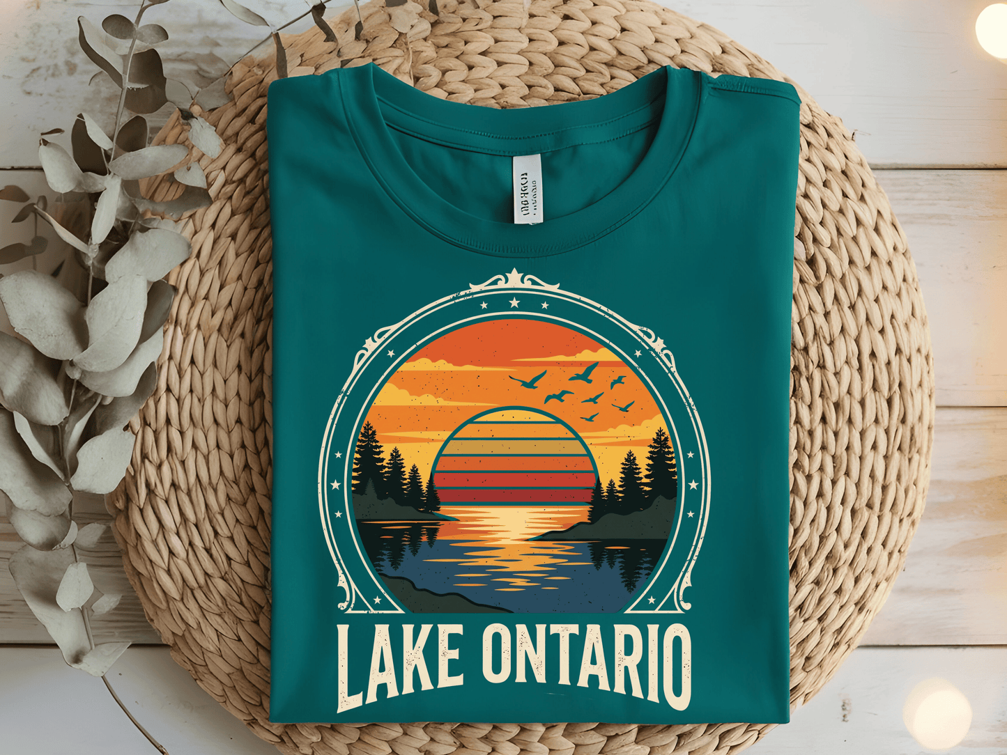 Lake Ontario -  DTF101804- T-Shirt Transfer | Ready to Press | DIY Heat Transfer for Clothing, Hoodies, Sweatshirt