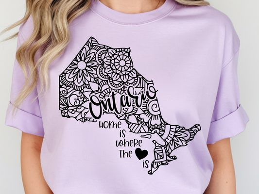 Ontario DTF101470 DTF T-Shirt Transfer | Ready to Press | DIY Heat Transfer for Clothing, Hoodies, Sweatshirt