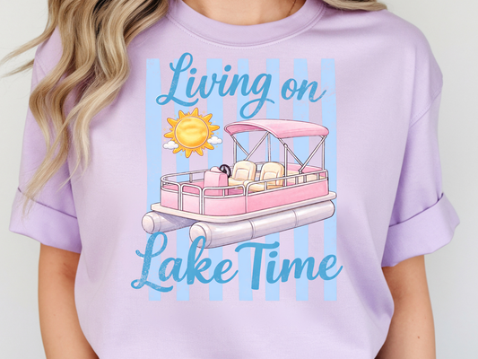 Lake time DTF101558 DTF T-Shirt Transfer | Ready to Press | DIY Heat Transfer for Clothing, Hoodies, Sweatshirt