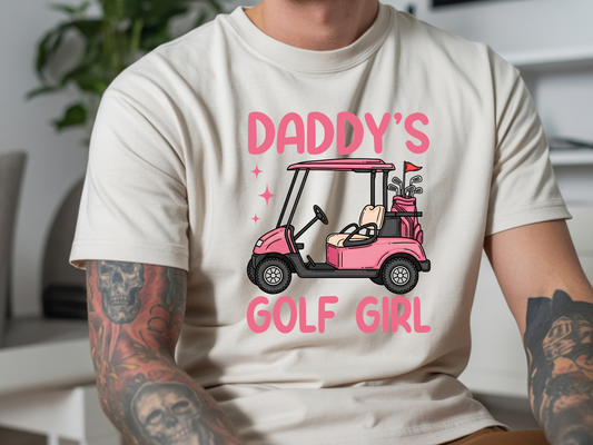 Daddy's Golf Girl DTF101547 DTF T-Shirt Transfer | Ready to Press | DIY Heat Transfer for Clothing, Hoodies, Sweatshirt
