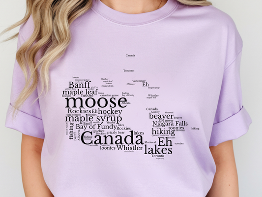 Canada DTF101468 DTF T-Shirt Transfer | Ready to Press | DIY Heat Transfer for Clothing, Hoodies, Sweatshirt