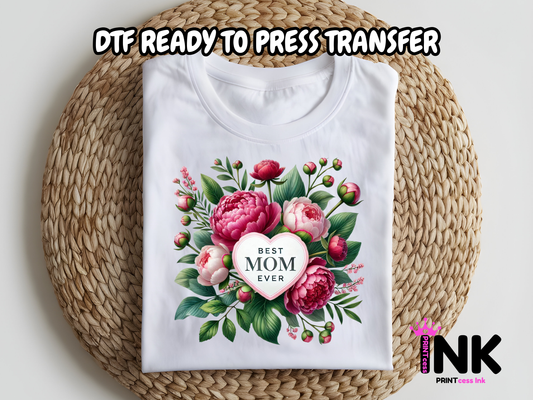 Mom DTF101287| DTF T-Shirt Transfer | Ready to Press | DIY Heat Transfer for Clothing, Hoodies, Sweatshirt