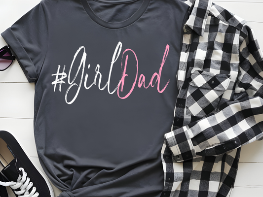 Girl Dad DTF101538 DTF T-Shirt Transfer | Ready to Press | DIY Heat Transfer for Clothing, Hoodies, Sweatshirt