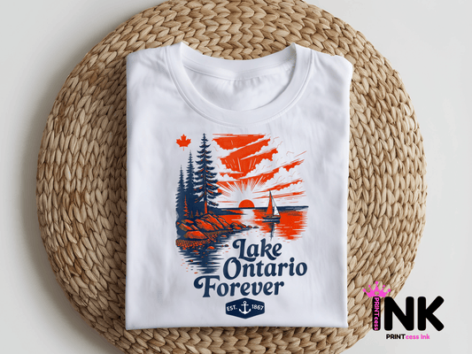 Lake Ontario -  DTF101805- DTF  T-Shirt Transfer | Ready to Press | DIY Heat Transfer for Clothing, Hoodies, Sweatshirt
