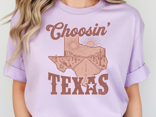 Choosin Texas DTF101475 DTF T-Shirt Transfer | Ready to Press | DIY Heat Transfer for Clothing, Hoodies, Sweatshirt