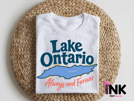 Lake Ontario -  DTF101800- DTF  T-Shirt Transfer | Ready to Press | DIY Heat Transfer for Clothing, Hoodies, Sweatshirt