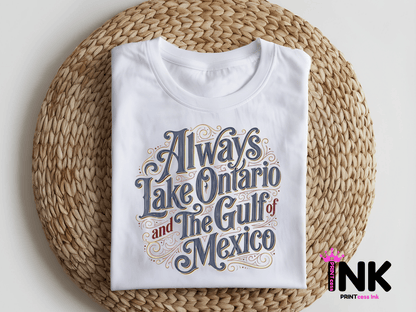 Lake Ontario -  DTF101808- T-Shirt Transfer | Ready to Press | DIY Heat Transfer for Clothing, Hoodies, Sweatshirt