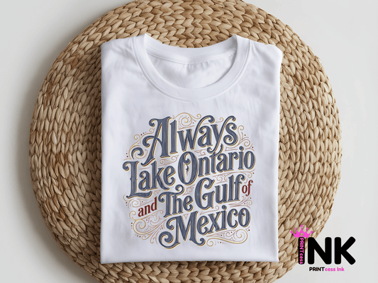 Lake Ontario -  DTF101808- DTF T-Shirt Transfer | Ready to Press | DIY Heat Transfer for Clothing, Hoodies, Sweatshirt