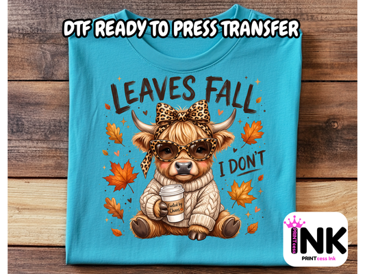 Leaves fall - DTF101731- T-Shirt Transfer | Ready to Press | DIY Heat Transfer for Clothing, Hoodies, Sweatshirt