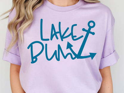 Lake bum DTF101425 DTF T-Shirt Transfer | Ready to Press | DIY Heat Transfer for Clothing, Hoodies, Sweatshirt