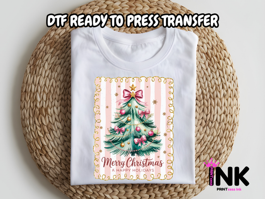 Christmas DTF101168| DTF T-Shirt Transfer | Ready to Press | DIY Heat Transfer for Clothing, Hoodies, Sweatshirt