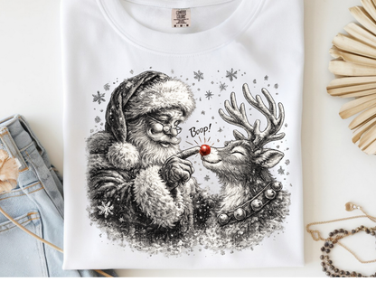 Christmas Santa -  DTF101962- DTF T-Shirt Transfer | Ready to Press | DIY Heat Transfer for Clothing, Hoodies, Sweatshirt