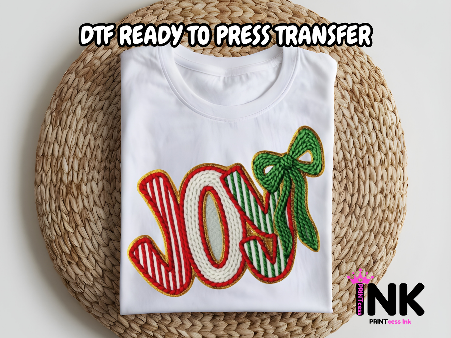 Joy DTF101059| DTF T-Shirt Transfer | Ready to Press | DIY Heat Transfer for Clothing, Hoodies, Sweatshirt