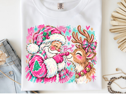 Christmas Santa -  DTF101961- DTF T-Shirt Transfer | Ready to Press | DIY Heat Transfer for Clothing, Hoodies, Sweatshirt