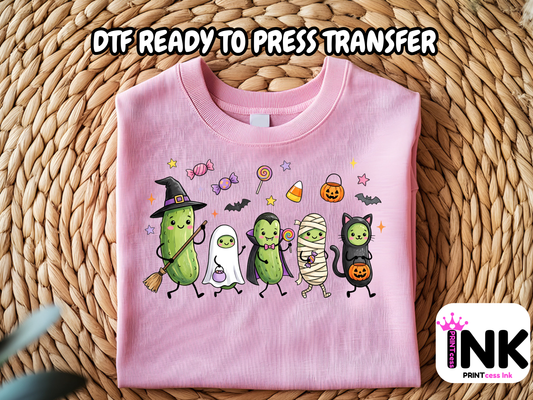 Pickle Halloween - DTF101712- T-Shirt Transfer | Ready to Press | DIY Heat Transfer for Clothing, Hoodies, Sweatshirt