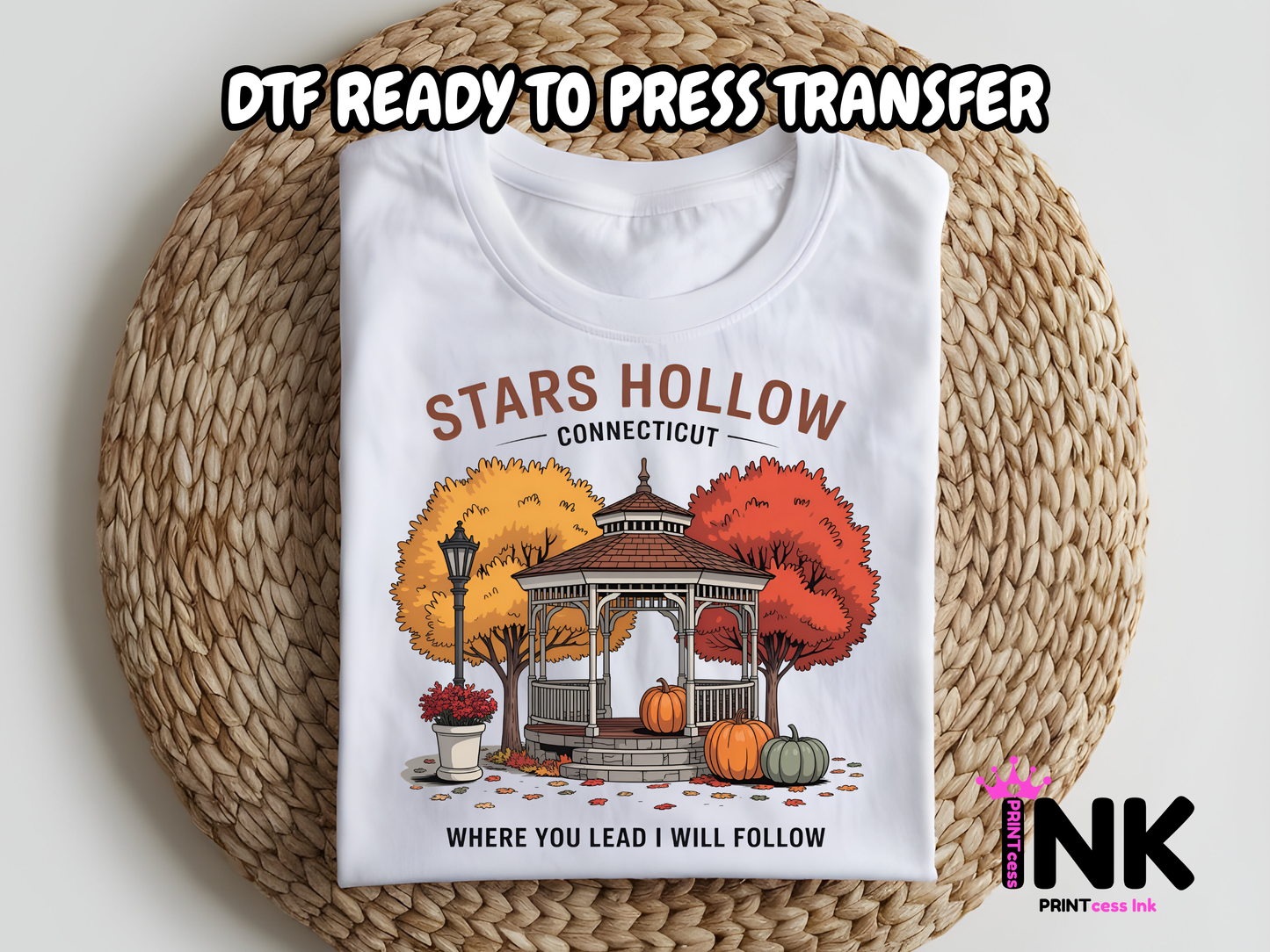 Stars Hollow -  DTF101738- T-Shirt Transfer | Ready to Press | DIY Heat Transfer for Clothing, Hoodies, Sweatshirt