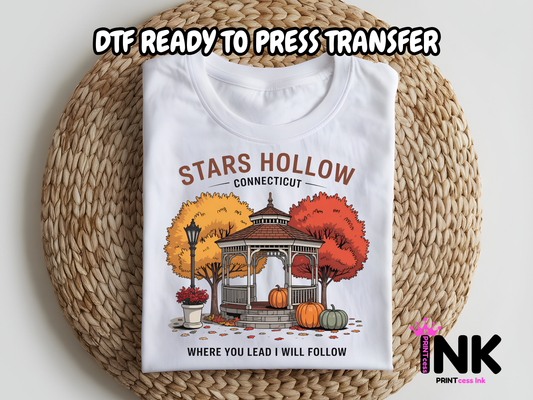 Stars Hollow -  DTF101738- T-Shirt Transfer | Ready to Press | DIY Heat Transfer for Clothing, Hoodies, Sweatshirt