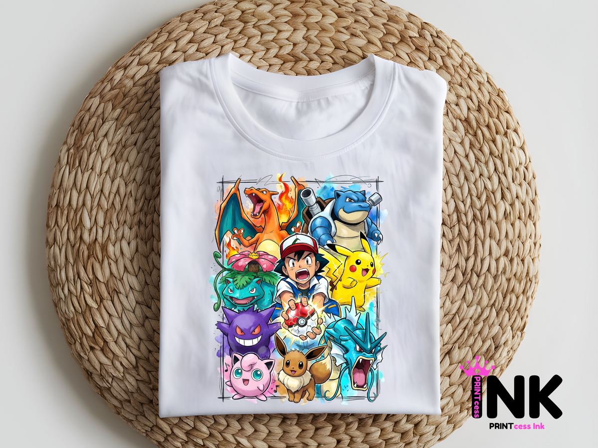Poke -  DTF101880- DTF T-Shirt Transfer | Ready to Press | DIY Heat Transfer for Clothing, Hoodies, Sweatshirt