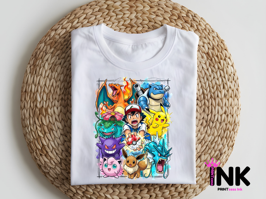 Poke -  DTF101880- DTF T-Shirt Transfer | Ready to Press | DIY Heat Transfer for Clothing, Hoodies, Sweatshirt