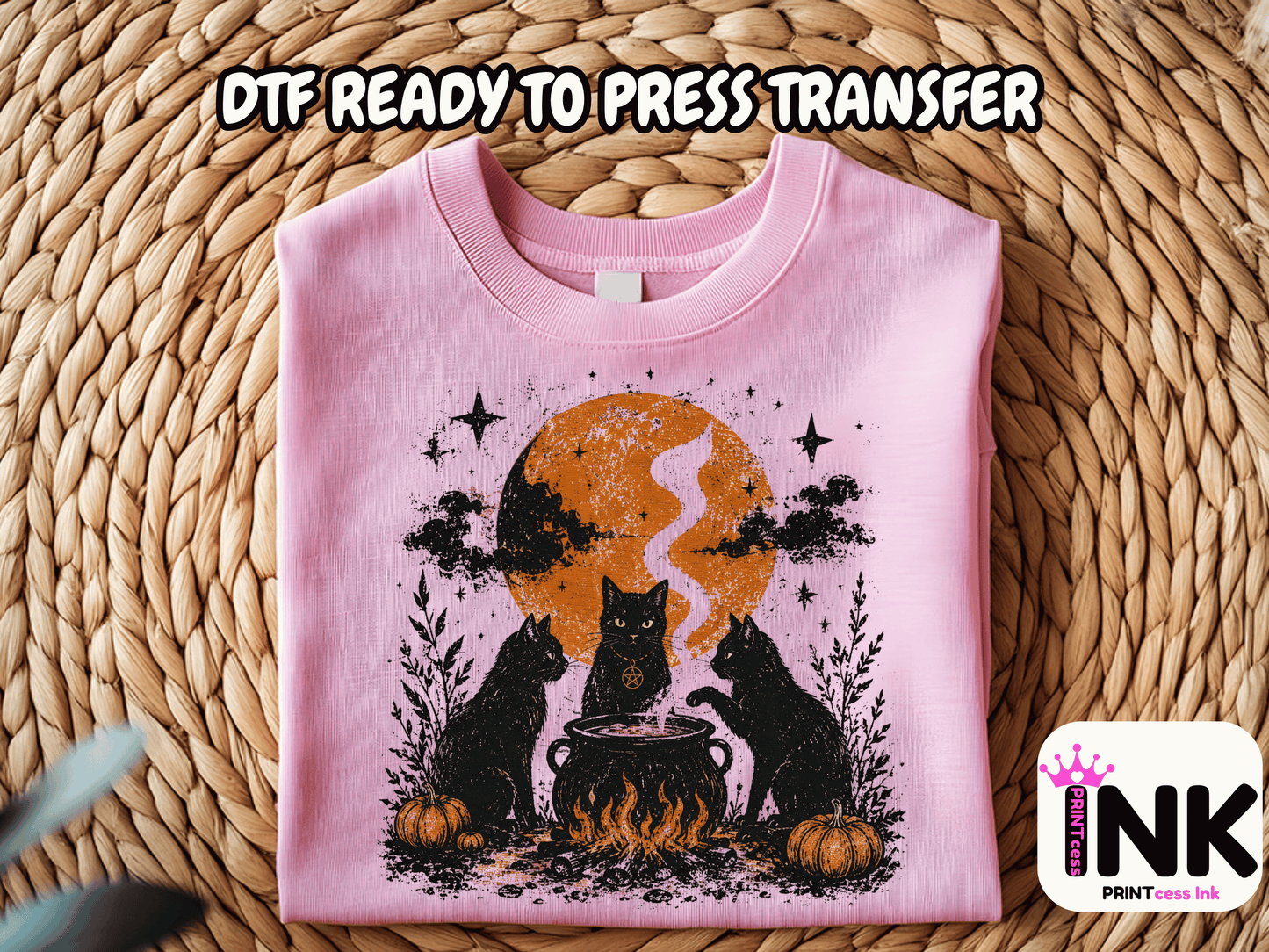 Halloween -  DTF101776- T-Shirt Transfer | Ready to Press | DIY Heat Transfer for Clothing, Hoodies, Sweatshirt