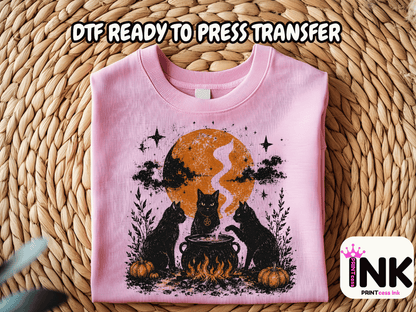 Halloween -  DTF101776- T-Shirt Transfer | Ready to Press | DIY Heat Transfer for Clothing, Hoodies, Sweatshirt