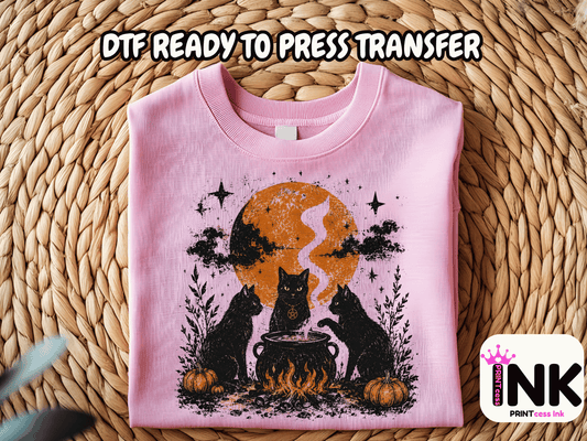 Halloween -  DTF101776- T-Shirt Transfer | Ready to Press | DIY Heat Transfer for Clothing, Hoodies, Sweatshirt