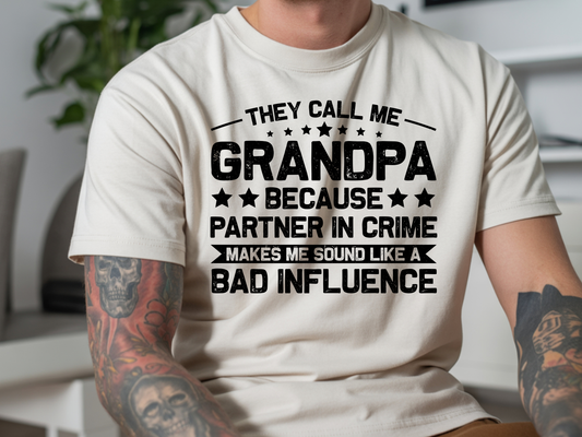 Call me Grandpa DTF101544 DTF T-Shirt Transfer | Ready to Press | DIY Heat Transfer for Clothing, Hoodies, Sweatshirt