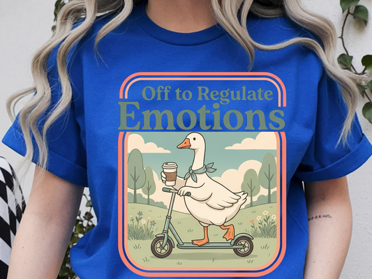 Regulate Emotions DTF101557 DTF T-Shirt Transfer | Ready to Press | DIY Heat Transfer for Clothing, Hoodies, Sweatshirt
