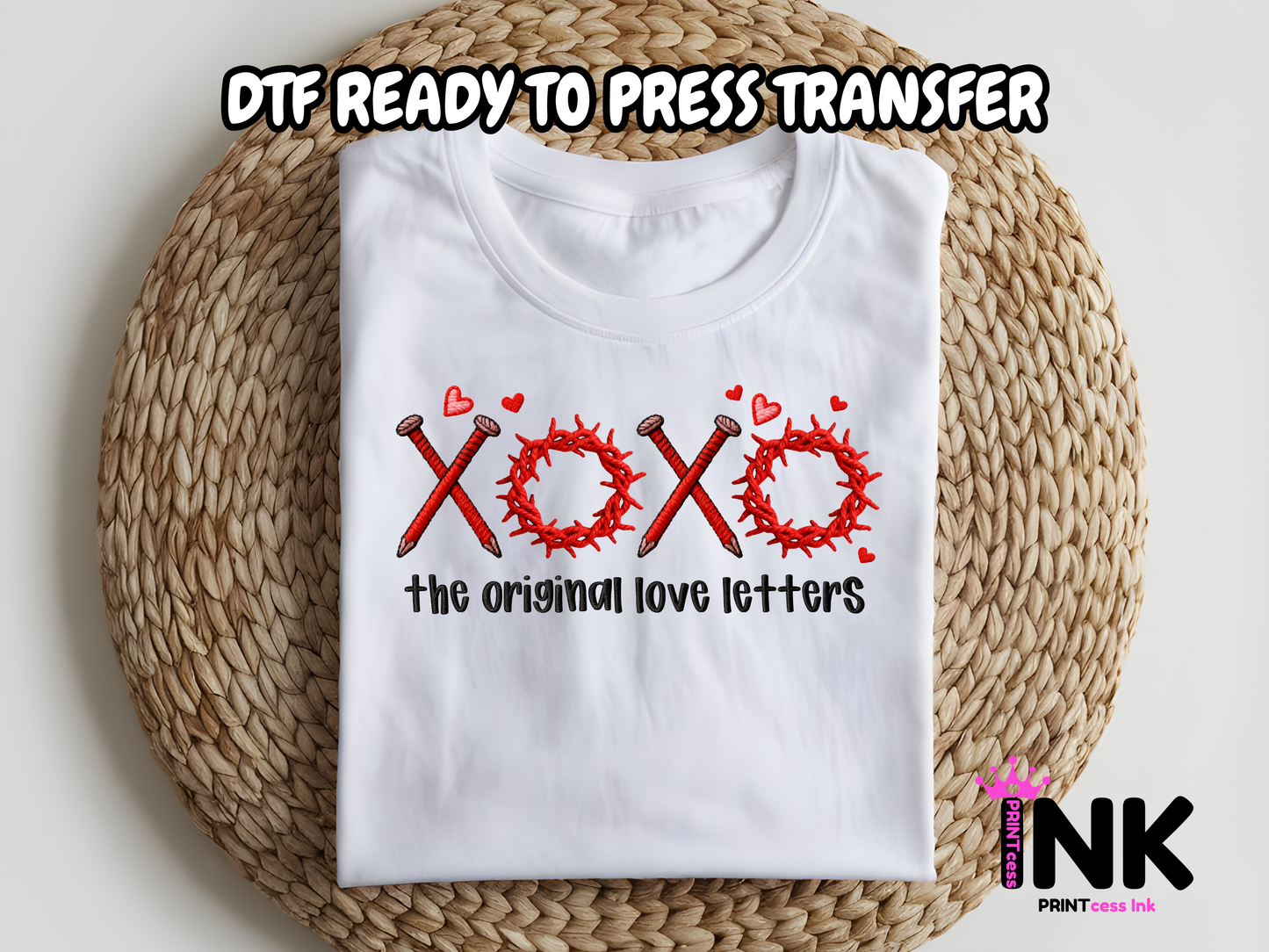 XOXO DTF101219| DTF T-Shirt Transfer | Ready to Press | DIY Heat Transfer for Clothing, Hoodies, Sweatshirt
