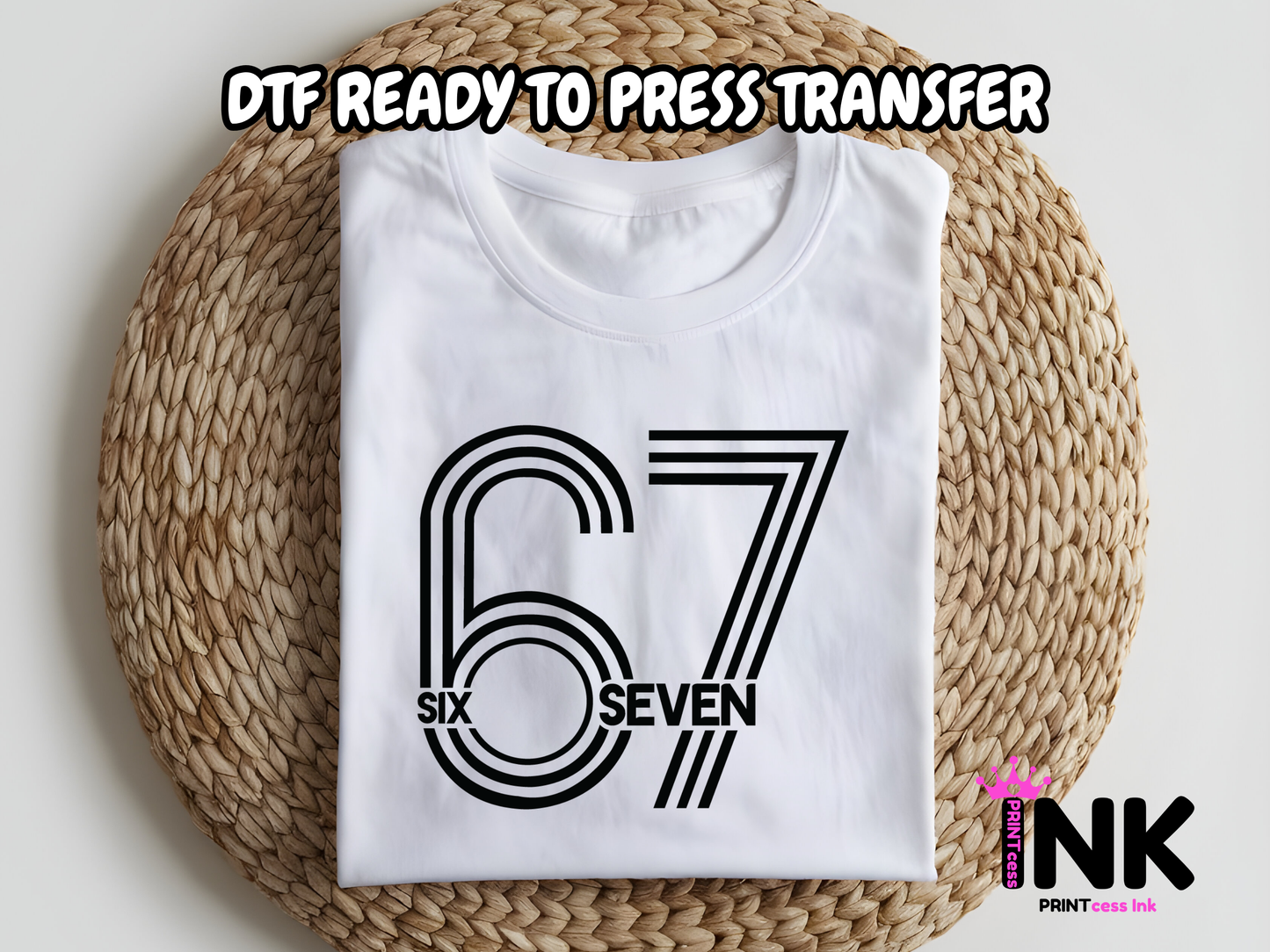 6 7 DTF101149| DTF T-Shirt Transfer | Ready to Press | DIY Heat Transfer for Clothing, Hoodies, Sweatshirt