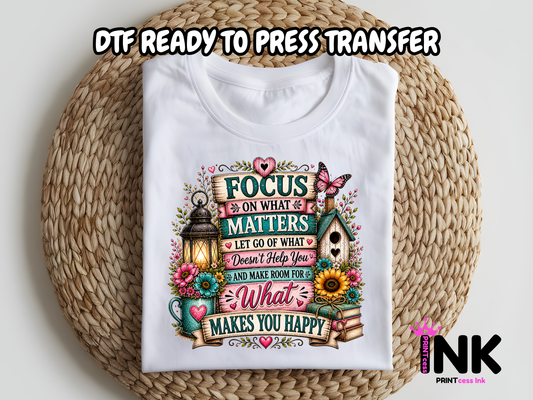 What matters -DTF101662- T-Shirt Transfer | Ready to Press | DIY Heat Transfer for Clothing, Hoodies, Sweatshirt
