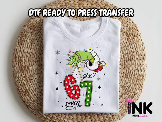 6 7 DTF101152| DTF T-Shirt Transfer | Ready to Press | DIY Heat Transfer for Clothing, Hoodies, Sweatshirt