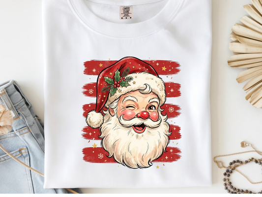 Santa -  DTF101947- DTF T-Shirt Transfer | Ready to Press | DIY Heat Transfer for Clothing, Hoodies, Sweatshirt